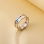 Celebrate Your Story – Two-Tone Birthstone Ring in Sterling Silver – A Treasured Gift for Her Special Moments - Image 6