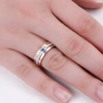 Celebrate Your Story – Two-Tone Birthstone Ring in Sterling Silver – A Treasured Gift for Her Special Moments - Image 7