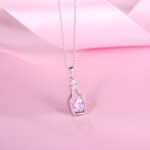 Carry Love's Whisper – Sterling Silver Birthstone Drift Bottle Necklace – A Timeless Treasure for Cherished Souls - Image 2
