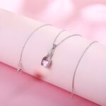 Carry Love's Whisper – Sterling Silver Birthstone Drift Bottle Necklace – A Timeless Treasure for Cherished Souls - Image 3