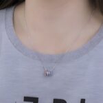 Embrace Your Loved Ones – Stackable Birthstone Ring Pendant Necklace – A Treasure for Cherished Women - Image 4