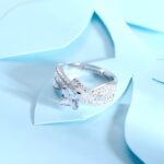 Embrace Your Love Story – Engraved Princess Cut Gemstone Ring – A Cherished Treasure for Her - Image 3