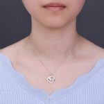 Embrace Love’s Sparkle – Heart-Shaped Gem Necklace – A Timeless Treasure for Her - Image 4
