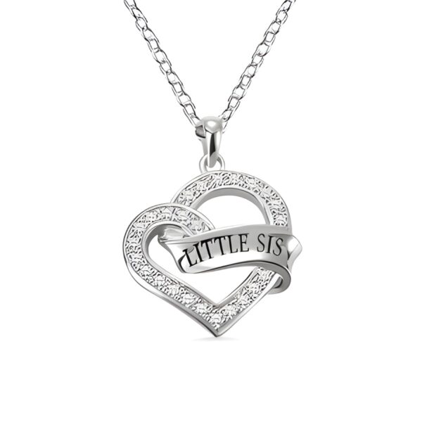 Heart-shaped gem necklace for her, a timeless treasure