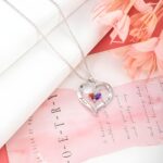 Twined Hearts of Love – Engraved Birthstone Necklace – For Cherished Couples and Timeless Bonds - Image 7
