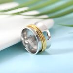 Embrace Love’s Whirl – Engraved Heart Spinner Ring – A Tender Token for Her - Image 4