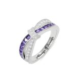 Engraved sterling silver birthstone ring for special moments