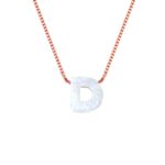 Embrace Timeless Elegance – Natural Opal Letter Necklace – A Cherished Keepsake for Loved Ones - Image 8