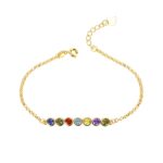 Embrace Your Story – Birthstone Sterling Silver Bracelet – A Timeless Treasure for Every Moment - Image 2