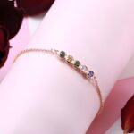 Embrace Your Story – Birthstone Sterling Silver Bracelet – A Timeless Treasure for Every Moment - Image 7