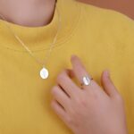 Embrace Your Birth Month's Bloom – Engraved Birth Flower Necklace & Ring Set – A Cherished Keepsake for Loved Ones - Image 4
