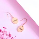 Embrace Your Story – Sterling Silver Birth Flower Earrings – A Tender Keepsake for Her - Image 2