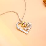 Carry Sunshine Within – Heart Necklace with Sunflower Charm – A Tender Gift for Your Loved One - Image 2
