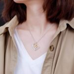 Carry Sunshine Within – Heart Necklace with Sunflower Charm – A Tender Gift for Your Loved One - Image 5