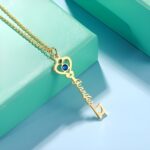 Unlock Endless Affection – Sterling Silver Name Necklace with Birthstone – A Cherished Gift for Her - Image 3