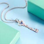 Unlock Her Heart – Dangle Birthstone Name Necklace – A Timeless Treasure for Her - Image 5