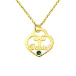Lock Your Love in Time – Birthstone Name Necklace – A Tender Keepsake for Your Beloved - Image 2