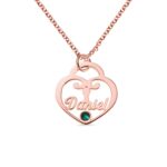 Lock Your Love in Time – Birthstone Name Necklace – A Tender Keepsake for Your Beloved - Image 3