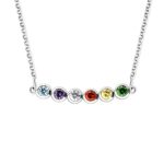 Carry Their Light – Six-Birthstone Necklace – A Heartfelt Tribute for Loved Ones - Image 2