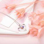 Embrace Two Hearts as One – Birthstone Heart Necklace – For the Beloved Soulmate - Image 6