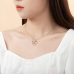 Bound by Love – Twisted Heart Birthstone Necklace – For Couples Sharing Their Story - Image 7