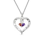Embrace Eternal Love – Twisted Heart Birthstone Necklace – For Your Beloved on Special Moments - Image 2