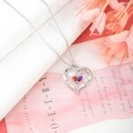 Embrace Eternal Love – Twisted Heart Birthstone Necklace – For Your Beloved on Special Moments - Image 4