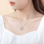 Embrace Eternal Love – Twisted Heart Birthstone Necklace – For Your Beloved on Special Moments - Image 7