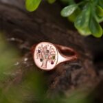 Embrace Your Roots – Family Tree Birthstone Signet Ring – A Timeless Tribute to Loved Ones - Image 6