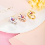 Carry Our Love Forever – Engraved Birthstone Heart Ring – A Cherished Token for Her - Image 4