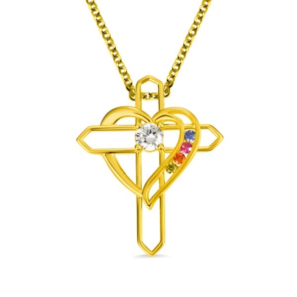 Custom birthstone necklace for family bonds