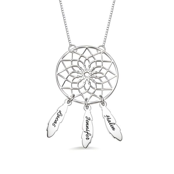 Personalized dreamcatcher necklace for children