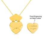 Carry Your Heart's Whisper – Heart Envelope Locket Necklace – For Moments That Matter - Image 3