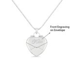 Carry Your Heart's Whisper – Heart Envelope Locket Necklace – For Moments That Matter - Image 4