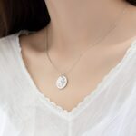 Embrace Your Story – Birth Month Flower Disc Necklace in Sterling Silver – A Cherished Keepsake for Every Soul - Image 8