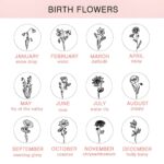 Embrace Your Story – Birth Month Flower Disc Necklace in Sterling Silver – A Cherished Keepsake for Every Soul - Image 10