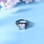 Embrace Bold Spirit – Birthstone Skull Ring in Black Silver – For Those Who Dare to Stand Out - Image 2