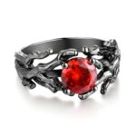 Embrace Nature's Glow – Birthstone Branch Ring – A Timeless Treasure for Her - Image 2