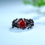 Embrace Nature's Glow – Birthstone Branch Ring – A Timeless Treasure for Her - Image 3