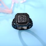 Embrace Timeless Elegance – Engraved Vine Monogram Ring – A Cherished Keepsake for Him or Her - Image 6