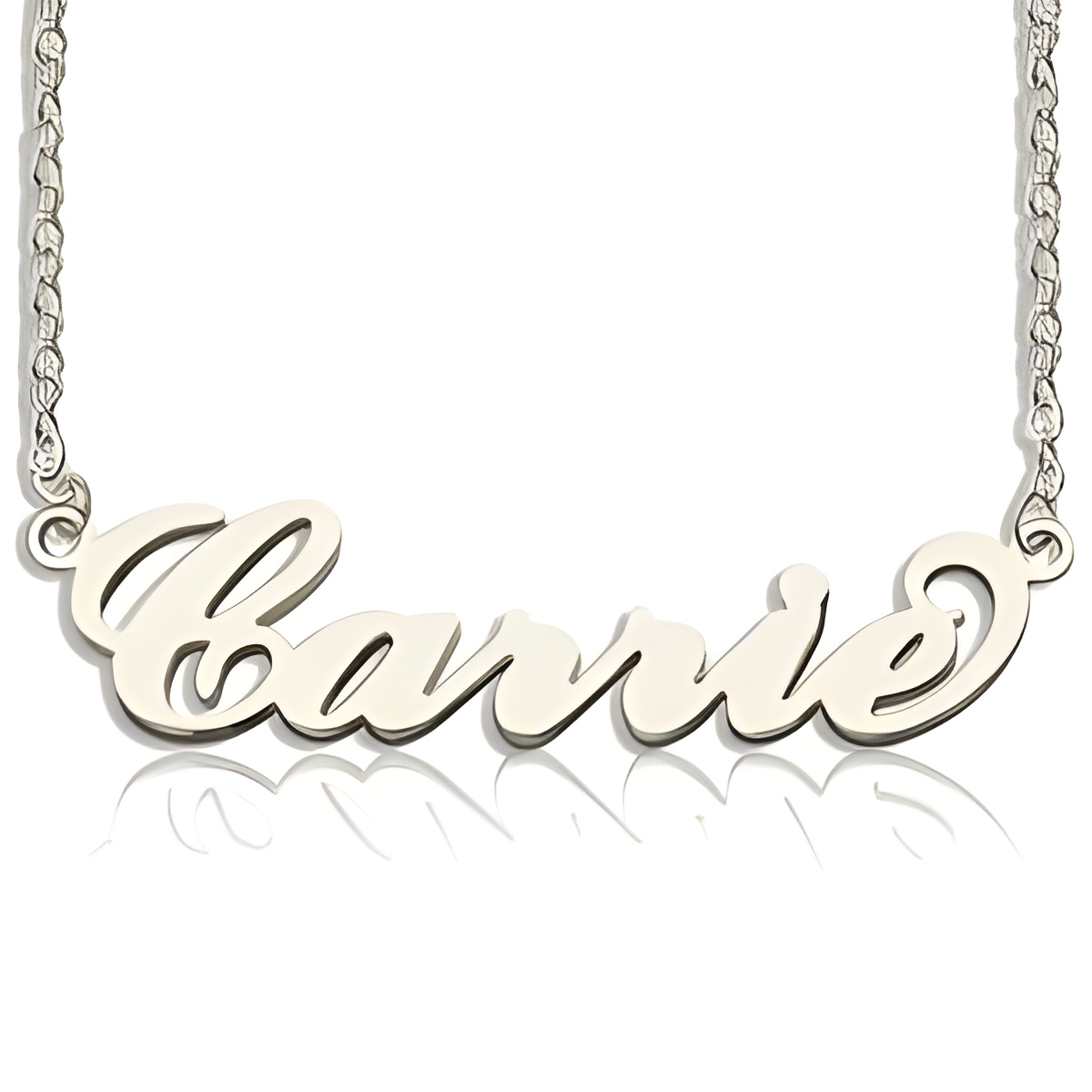 Sterling silver name necklace for loved ones