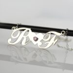 Embrace Your Story – Sterling Silver Double Initials Necklace – A Timeless Treasure for Loved Ones - Image 2