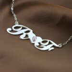 Embrace Your Story – Sterling Silver Double Initials Necklace – A Timeless Treasure for Loved Ones - Image 3