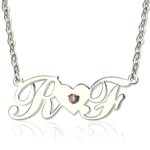 Personalized initials necklace for heartfelt connections