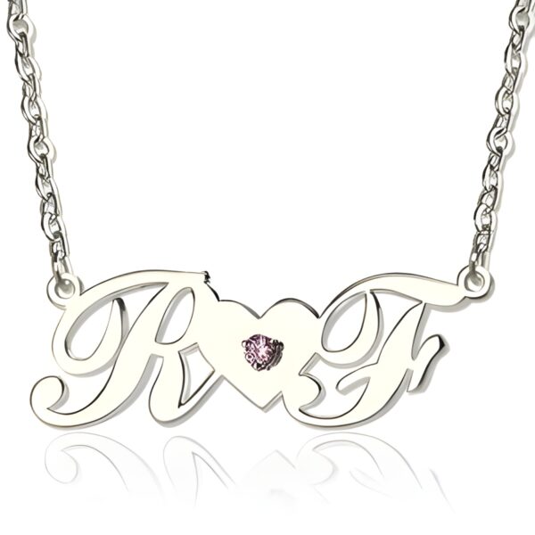 Personalized initials necklace for heartfelt connections