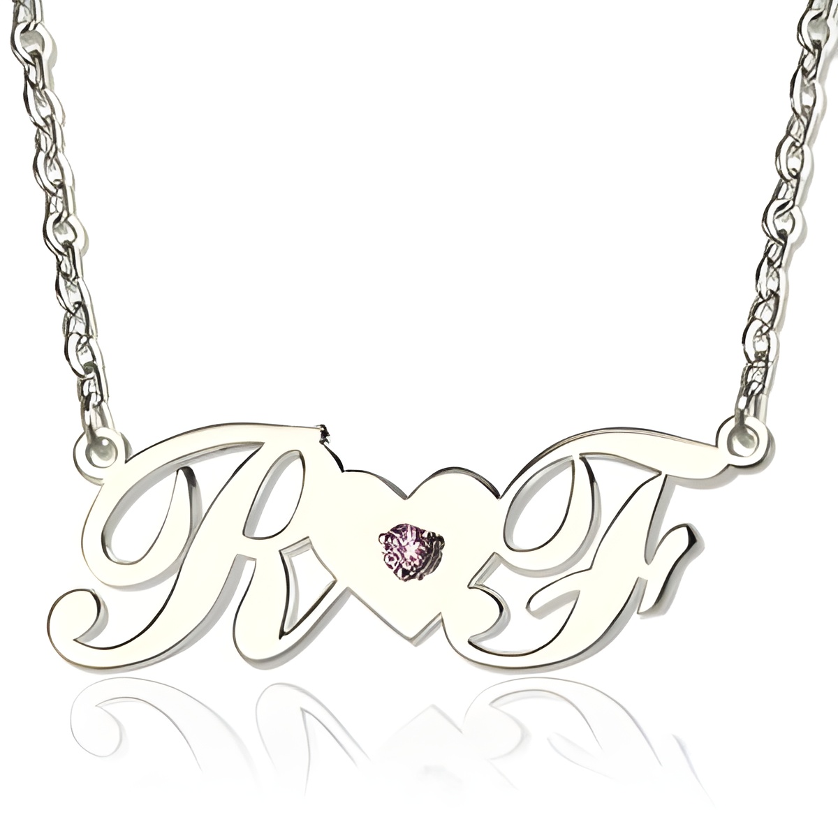 Personalized initials necklace for heartfelt connections