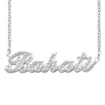 Birthstone name necklace gift for cherished moments