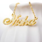 Embrace Your Story – Full Birthstone Name Necklace in 18K Gold for Cherished Moments - Image 2