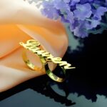 Embrace Your Story – Two-Finger Name Ring in Radiant 18k Gold – For Those Who Dare to Be Unique - Image 3
