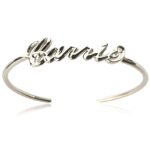 Embrace Your Story – Elegant 3D Name Bangle in Sterling Silver – A Timeless Treasure for Loved Ones - Image 2